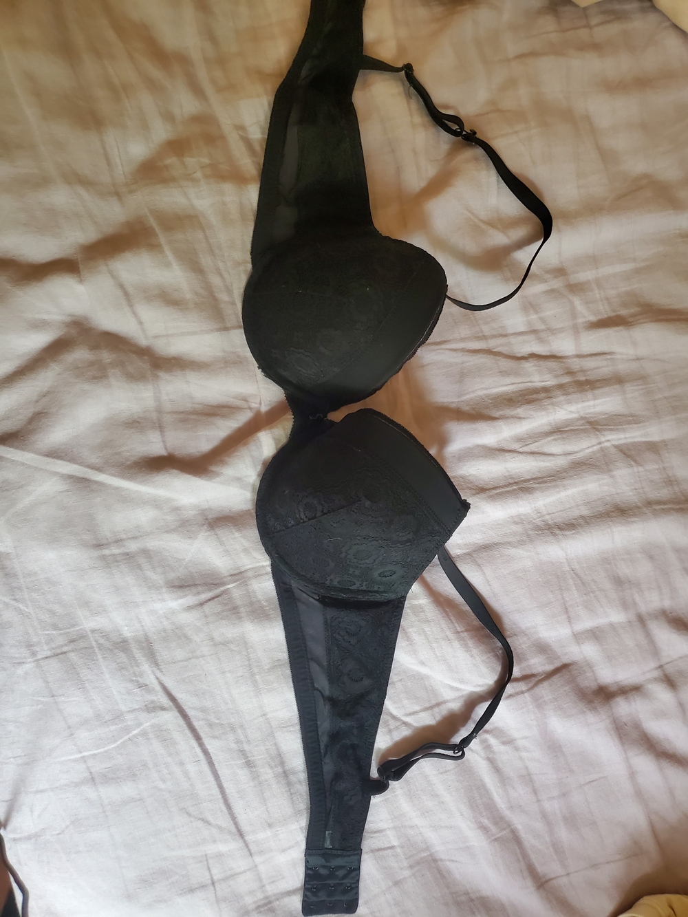 aerie Black Lace Push-Up Bra